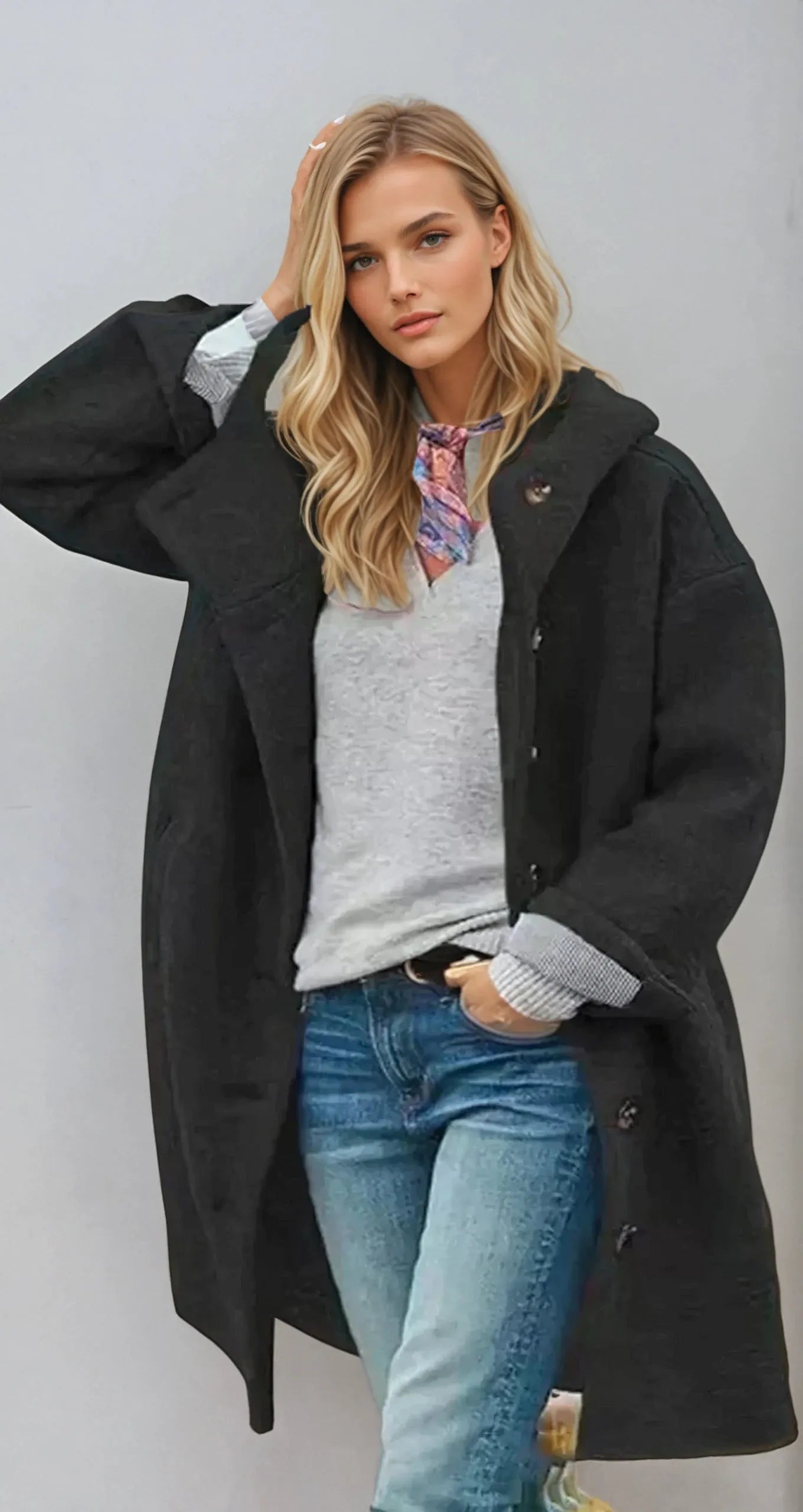 Seritza - Manteau Long en Laine Douce