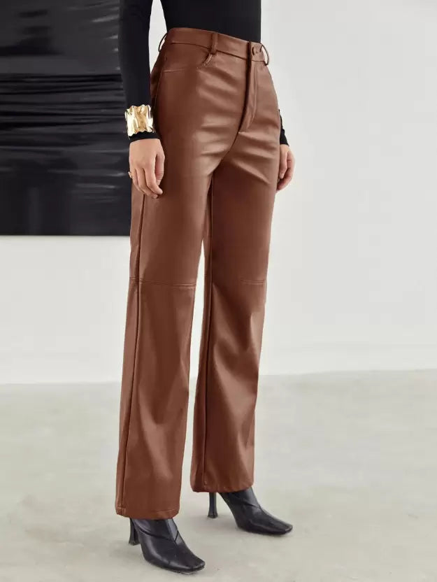 Seritza - Pantalon en Similicuir Femme