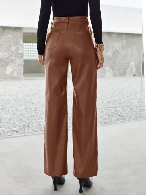 Seritza - Pantalon en Similicuir Femme