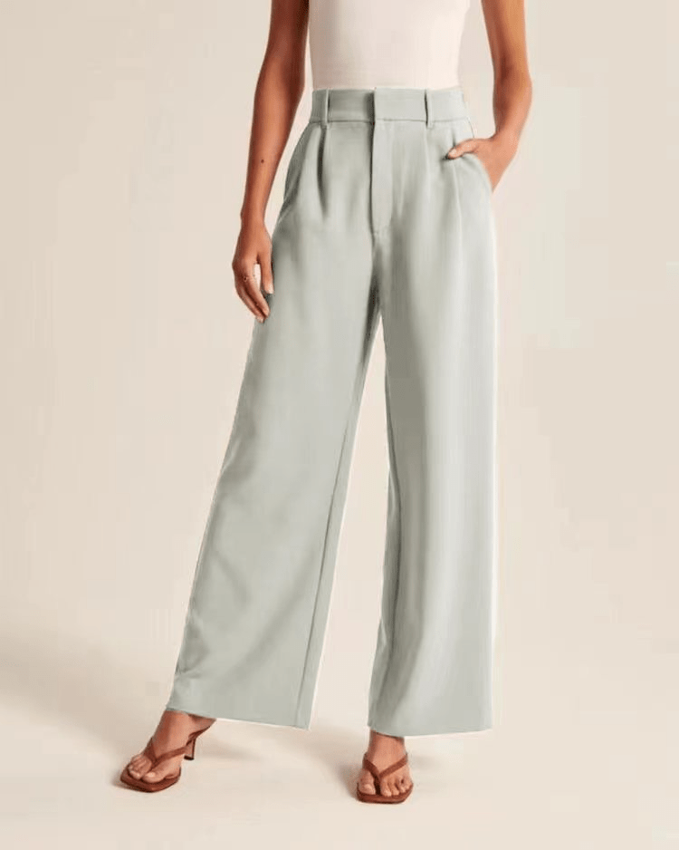 Seritza - Pantalon Taille Haute à Jambes Larges